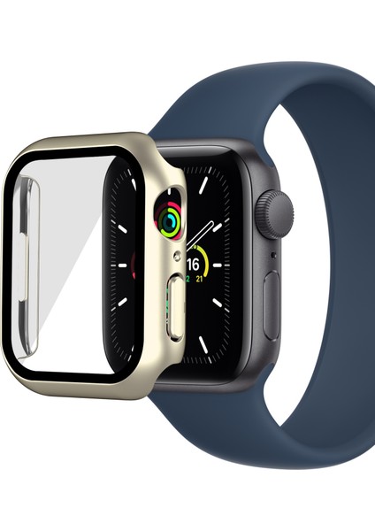 Ektroplating Mat Her Şey Dahil Pc + Temperli Gl Watch Case Apple Watch S 7 45 mm. (Yurt Dışından) modelleri