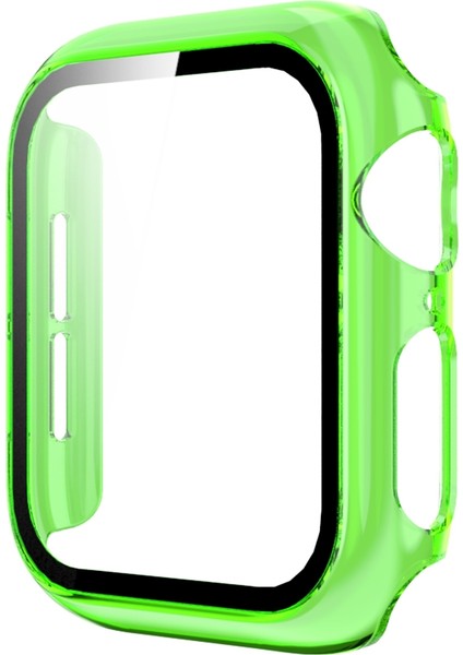 Yarı Saydam Pc + Temperli Cam Izle Kılıf Apple Watch Serisi 3 & 2 & 1 38 mm. (Yurt Dışından)