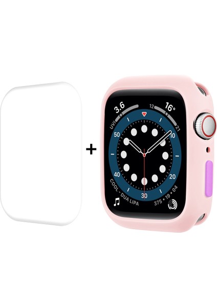 Tpu Kılıf + Tam Kapsama Pet Ekran Koruyucu Apple Watch S 7 45 mm. İçin (Yurt Dışından)