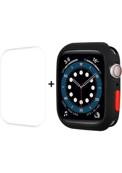 Tpu Kılıf + Tam Kapsama Pet Ekran Koruyucu Apple Watch S 7 45 mm. İçin (Yurt Dışından)