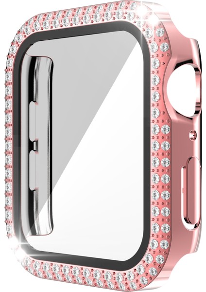 Çift Sıra Mas Pc + Temperli Cam Izle Kılıf Apple Watch Serisi 3 & 2 & 1 42 mm. (Yurt Dışından)