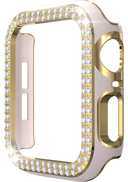 Apple Watch Serisi 3 & 2 ve 1 38 mm. Çift Sıralı Mas 2 Renkli Ektrokaplatma Pc Saat Kılıfı (Yurt Dışından)