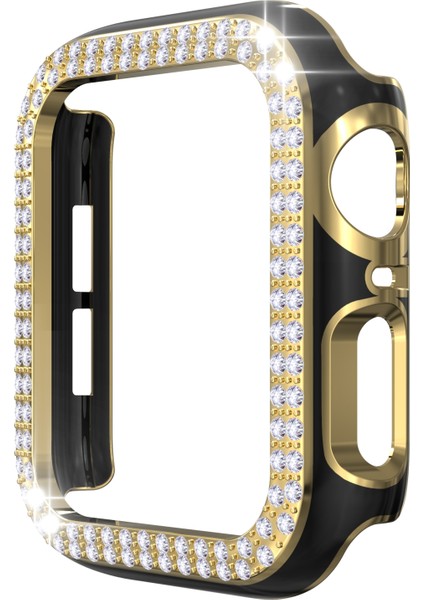 Apple Watch Serisi 3 & 2 ve 1 38 mm. Çift Sıralı Mas 2 Renkli Ektrokaplatma Pc Saat Kılıfı (Yurt Dışından)