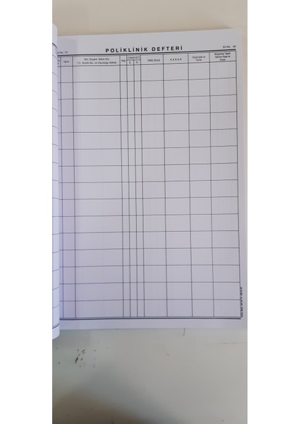Poliklinik / Protokol Defteri 200 sayfa modelleri