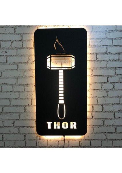 Thor Ledli Ahşap Tablo