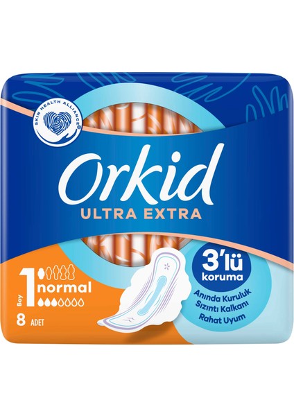 Ultra Extra Hijyenik Ped Normal Tekli Paket 8'li