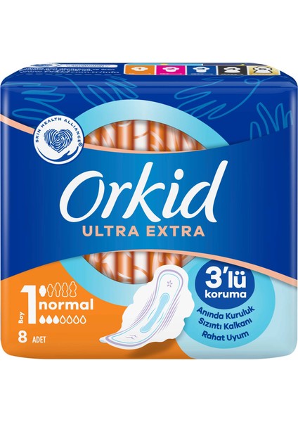 Ultra Extra Hijyenik Ped Normal Tekli Paket 8'li