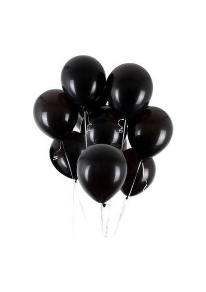 Partipan Siyah Metalik Balon 50 Adet