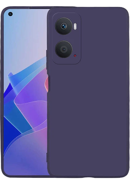 Tekno Grup Oppo A96 4g Kılıf Kamera Korumalı Mat Premium Silikon Kılıf Lacivert