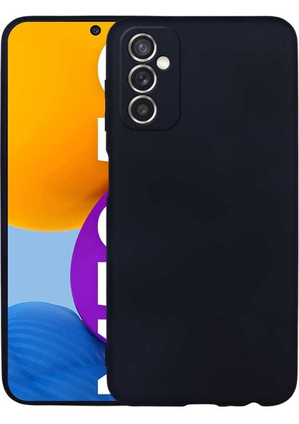 Samsung Galaxy M52 Kılıf Kamera Korumalı Mat Premium Silikon Kılıf Siyah + Nano Ekran Koruyucu