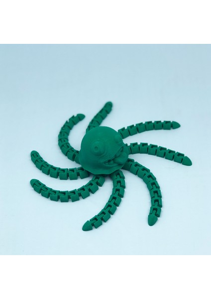 3D Hareketli Sevimli Deniz Anası Oyuncak & Masa Dekoru -Yeşil