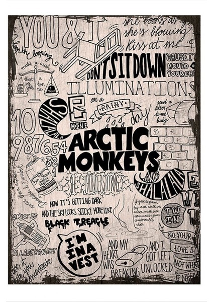 Ahşap Tablo Arctic Monkeys POSTER20X30