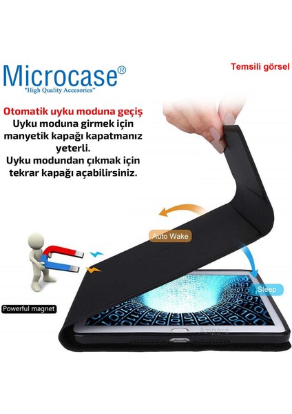 Samsung Galaxy Tab S6 Lite P610 Sleeve Serisi Mıknatıs Kapaklı Standlı Kılıf - Fuşya