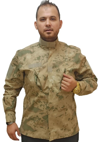 25ASKERİ Malzeme Jandarma Kamuflaj Uzun Kol Kışlık Gömlek