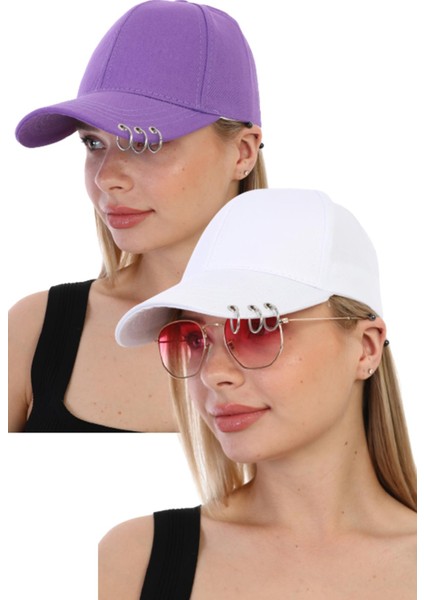 Unisex Piercing Şapka 2'li Set