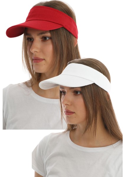 Uv Koruyuculu Unisex Siperlikli Tenisci Şapka 2'li Set