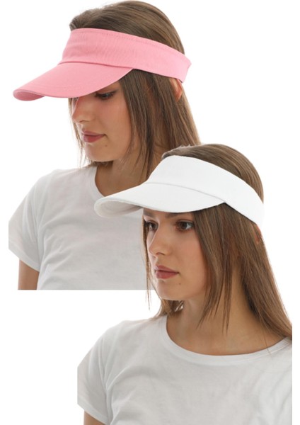 Uv Koruyuculu Unisex Siperlikli Tenisci Şapka 2'li Set