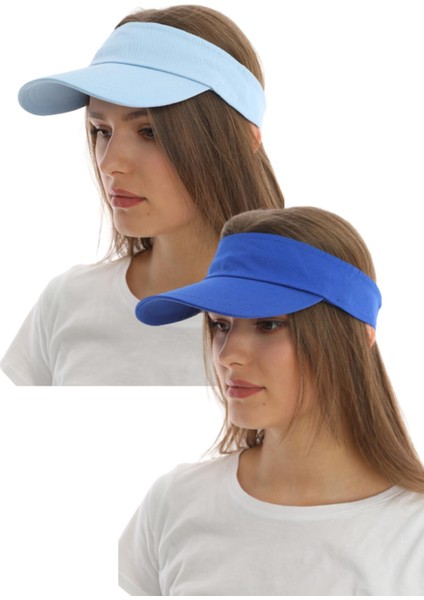 Uv Koruyuculu Unisex Siperlikli Tenisci Şapka 2'li Set