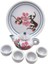 1/12 Mini Çiçek Baskılı Çay Seti Ware Demlik Kupası Kiti Dollhouse Dekorasyon (Yurt Dışından) 1