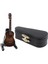1/12 Dollhouse Mini Ahşap Elektro Gitar Modeli Standı Saklama Kutusu ile # 1 Koyu Kahverengi (Yurt Dışından) 4