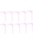 10 Parça Mini 1/12 Dollhouse Bar Için Içme Payet Pink Şeffaf Accs (Yurt Dışından) 2