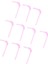 10 Parça Mini 1/12 Dollhouse Bar Için Içme Payet Pink Şeffaf Accs (Yurt Dışından) 4