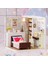 1/24 Dıy Ahşap 3D Minyatür Dollhouse Model Kiti Basit Stil Kız Yatak Odası (Yurt Dışından) 2