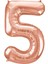 Folyo Balon 34 Inç 80 cm 5 Rakam Rose Gold 1