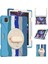IPAD Pro Için Silikon + Pc Kılıf 12.9 2021 (Colorful Blue) (Yurt Dışından) 1