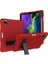 Ipad Pro 12.9 Inç Için Tutucu ile Pc Kılıfı (2018/2020) (Red Black) (Yurt Dışından) 1