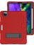 Ipad Pro 12.9 Inç Için Tutucu ile Pc Kılıfı (2018/2020) (Red Black) (Yurt Dışından) 2