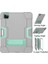 For iPad Pro 12.9 2021 / 2020 / 2019 Silicone + Pc Case (Grey + Mint Green) (Yurt Dışından) 3