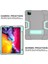 For iPad Pro 12.9 2021 / 2020 / 2019 Silicone + Pc Case (Grey + Mint Green) (Yurt Dışından) 4