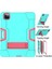 For iPad Pro 12.9 2021 / 2020 / 2019 Silicone + Pc Case (Mint Green + Rose Red) (Yurt Dışından) 3