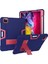 For iPad Pro 12.9 2021 / 2020 / 2019 Silicone + Pc Case (Navy Blue + Rose Red) (Yurt Dışından) 1