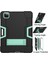 For iPad Pro 12.9 2021 / 2020 / 2019 Silicone + Pc Case (Black + Mint Green) (Yurt Dışından) 3