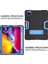 For iPad Pro 12.9 2021 / 2020 / 2019 Silicone + Pc Case (Black + Blue) (Yurt Dışından) 4