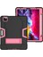 For iPad Pro 12.9 2021 / 2020 / 2019 Silicone + Pc Case (Black + Rose Red) (Yurt Dışından) 2