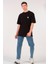 Unisex (Erkek -Kadın) Oversize T-Shirt Black (Siyah) Sevimli Kuru Kafa 2