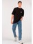Unisex (Erkek -Kadın) Oversize T-Shirt Black (Siyah) Sevimli Kuru Kafa 3
