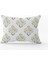 Sarı Mavi Damask Desenli Dijital Baskı Kırlent Yastık Kılıfı - CGH497-3550 Çift Tarafı Baskılı 1