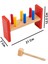 Renkli Ahşap Eğitici Geliştirici Çekiçli Çak Çak Oyunu 1