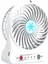 Vantilatör Şarjlı Mini 3 Kademe Mini Fan Beyaz 1
