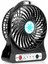 Vantilatör 3 Kademe Şarjlı Mini Fan Siyah 1