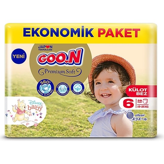 Goon Premium Soft 6 Numara Külot Bez 15-25 kg 28 Adet