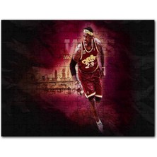 Cakapuzzle Lebron James Cleveland 23 Numaralı Formalı 255 Parça Puzzle Yapboz Mdf (Ahşap)