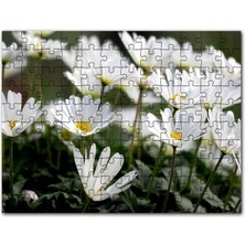 Cakapuzzle Taçlı Beyaz Dağ Laleleri Yakın Çekim 120 Parça Puzzle Yapboz Mdf (Ahşap)