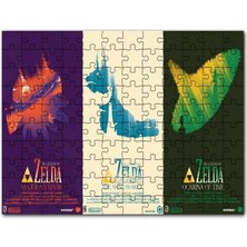 Cakapuzzle Zamanın Zelda Ocarina Efsanesi Afişi Görseli 120 Parça Puzzle Yapboz Mdf (Ahşap)