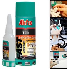 Asil Metal AKFIX705 Profesyonel Hızlı Yapıştırıcı 400ML+100GR