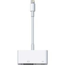 Mobitell Lightning Uyumlu To VGA 1080P Full Hd Apple Iphone Ipad Ipod Çevirici Dönüştürücü Adaptör